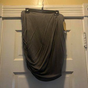 NEW! Gray Metallic Skirt